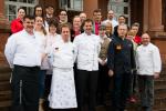 Foto der Organisatoren des Petit Salon du Chocolat 2016 mit einigen Teilnehmern.